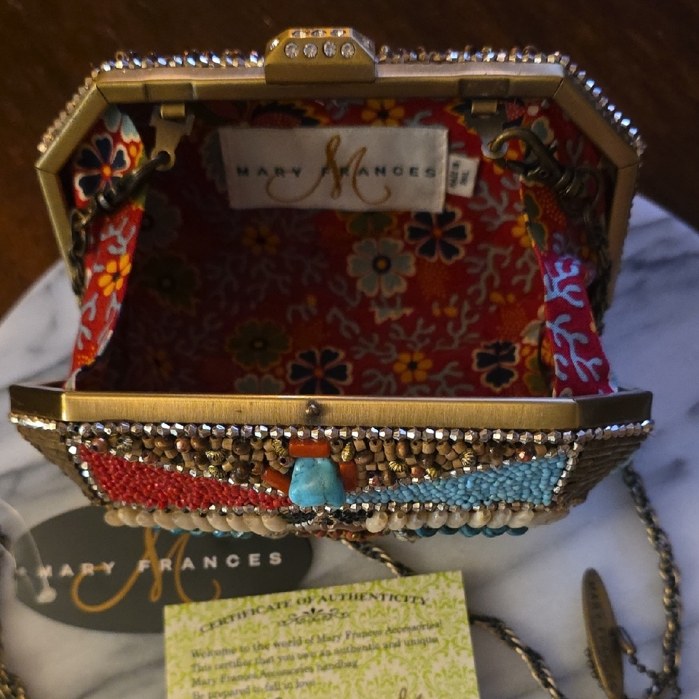 Mary Frances Multicolor Beaded Clutch - Picture 14 of 16